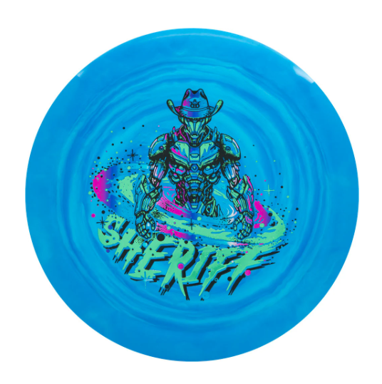 Dynamic Discs Fuzion Swirl Sheriff Galactic Lawman Special Edition
