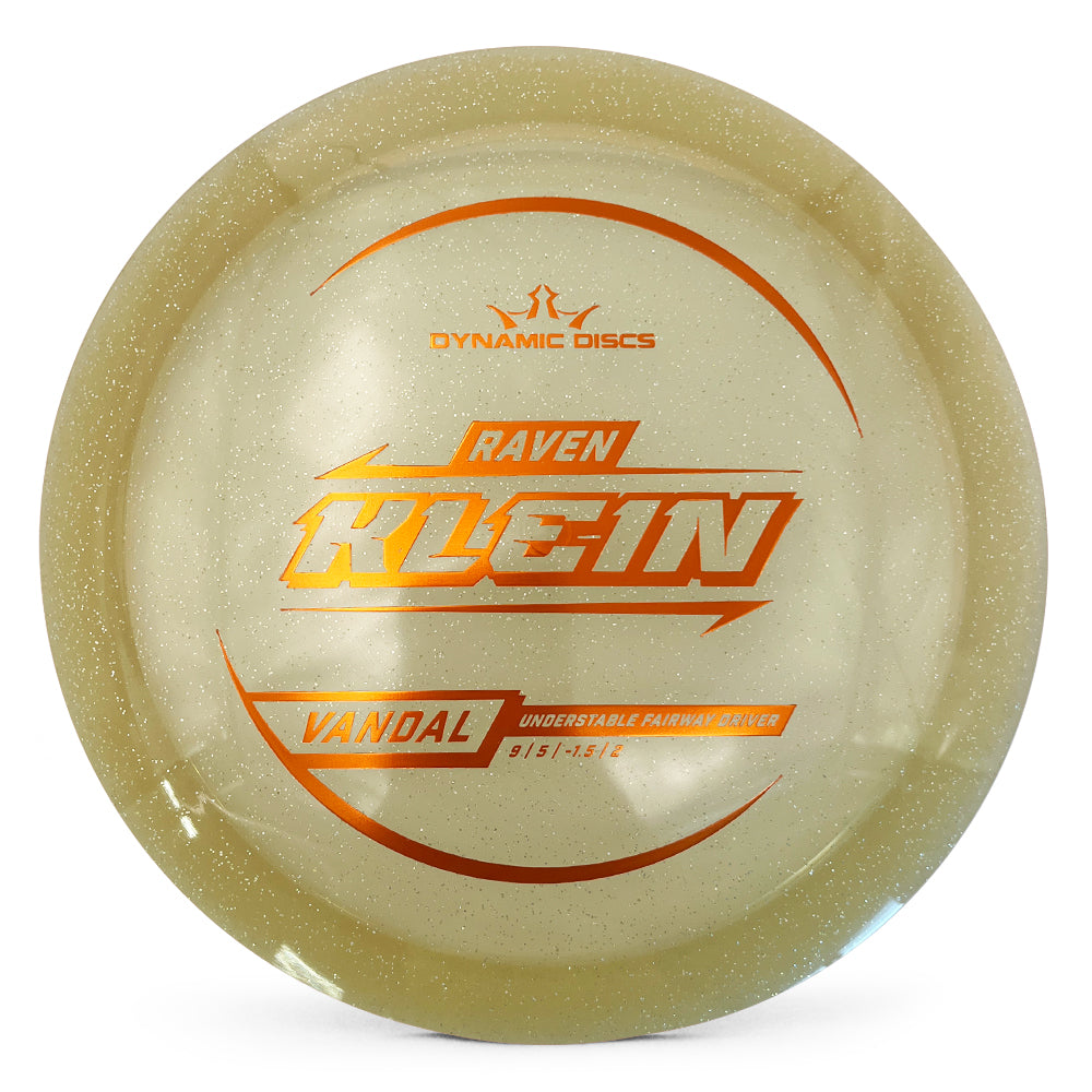 Dynamic Discs Lucid Gold Metal Flake Vandal Raven Klein Tour Series 2025