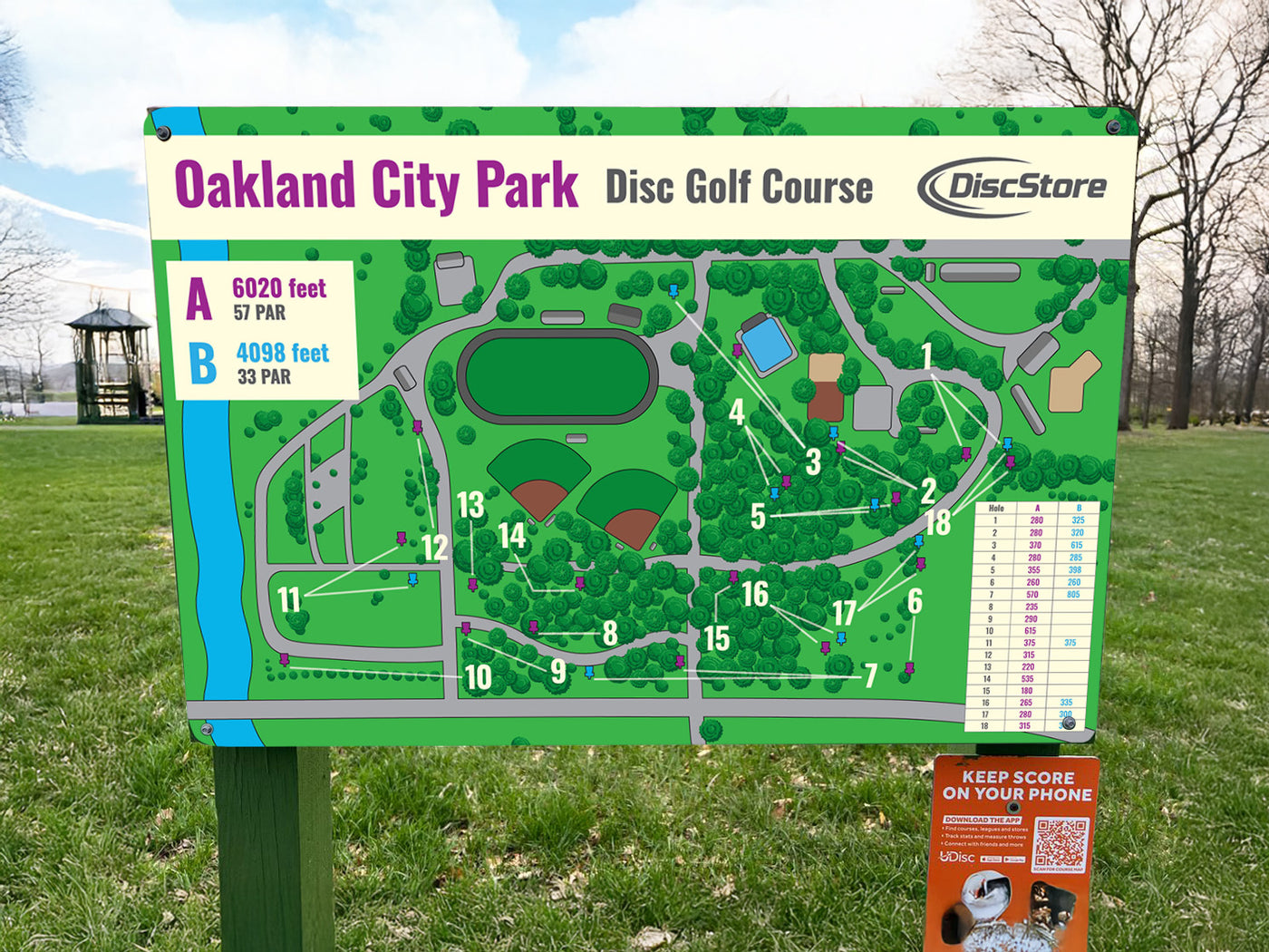 Custom Large Course Signage