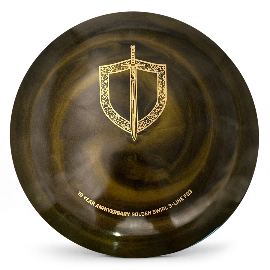 DiscMania Golden Swirl S-Line FD3 10 Year Anniversary