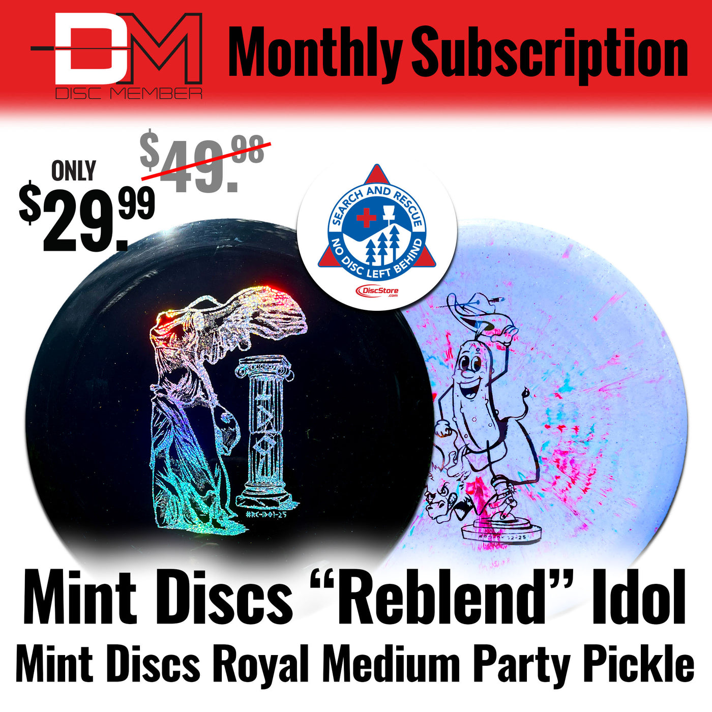 DiscMember Disc Golf *Monthly* Subscription