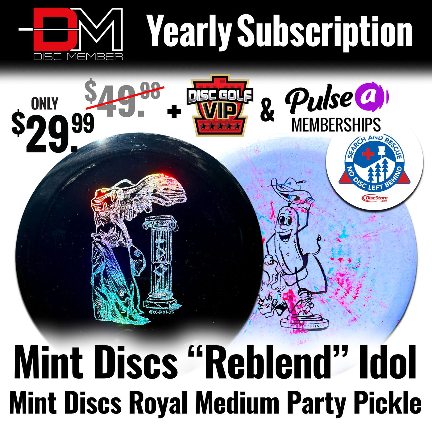 DiscMember Disc Golf *Yearly* Subscription