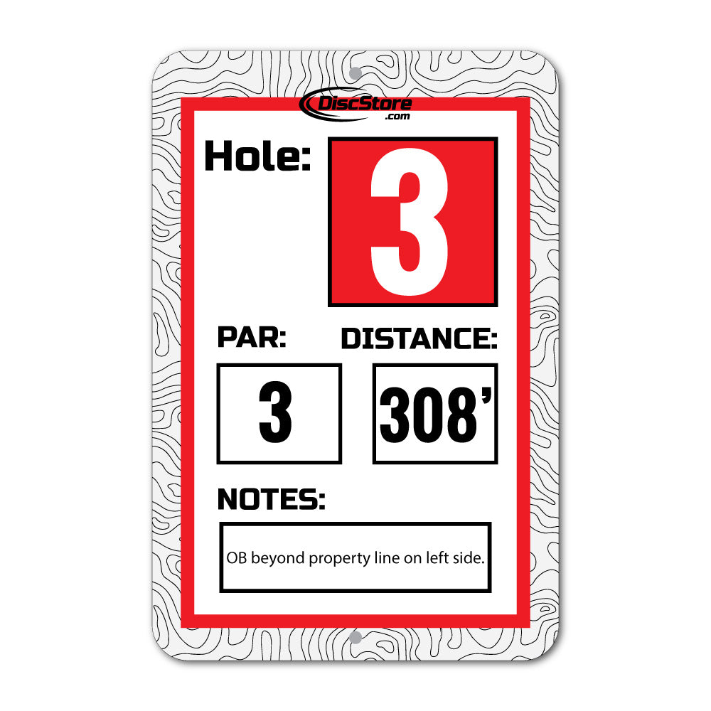 Disc Golf Standard Course Signage