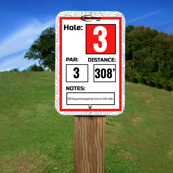 Disc Golf Standard Course Signage