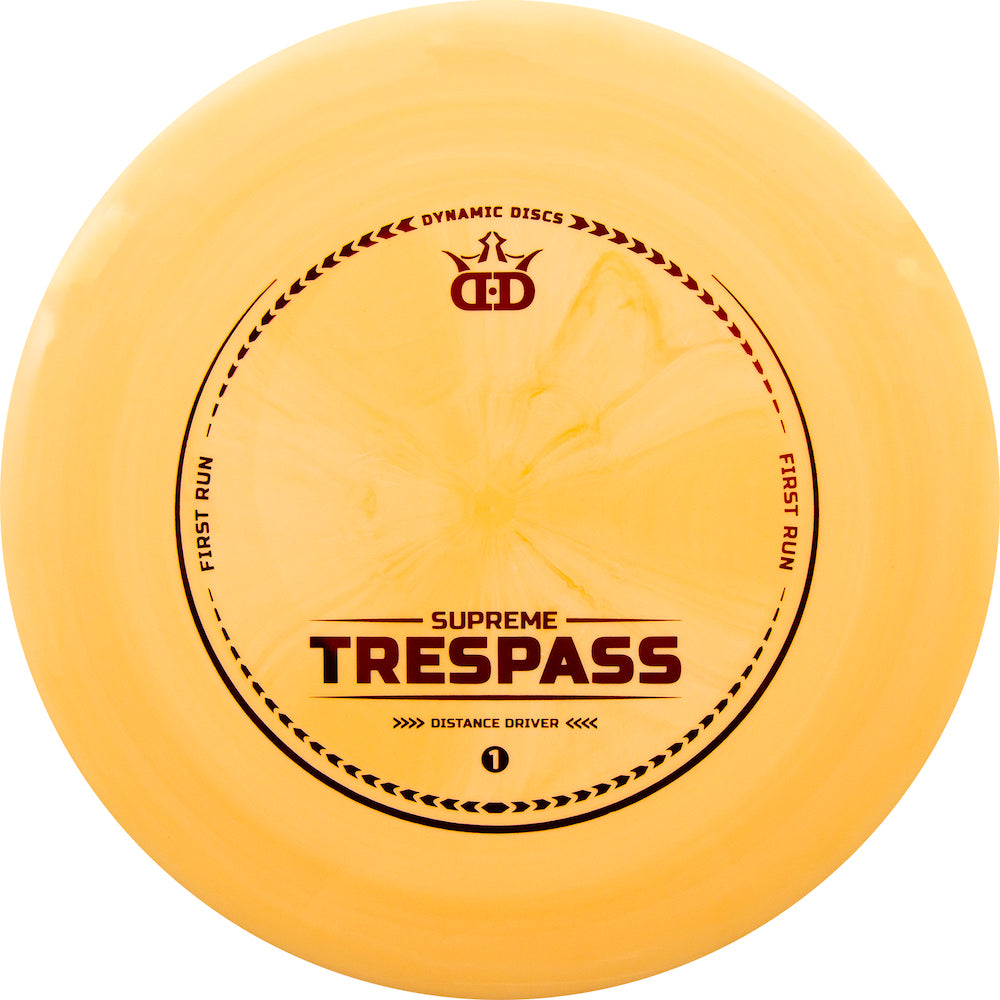 Dynamic Discs Supreme Trespass First Run