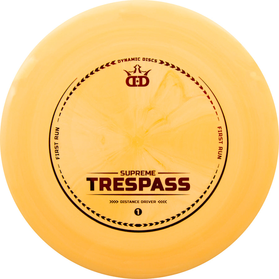 Dynamic Discs Supreme Trespass First Run
