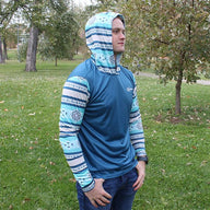 Full Sub Blue Saguaro Hooded Jersey