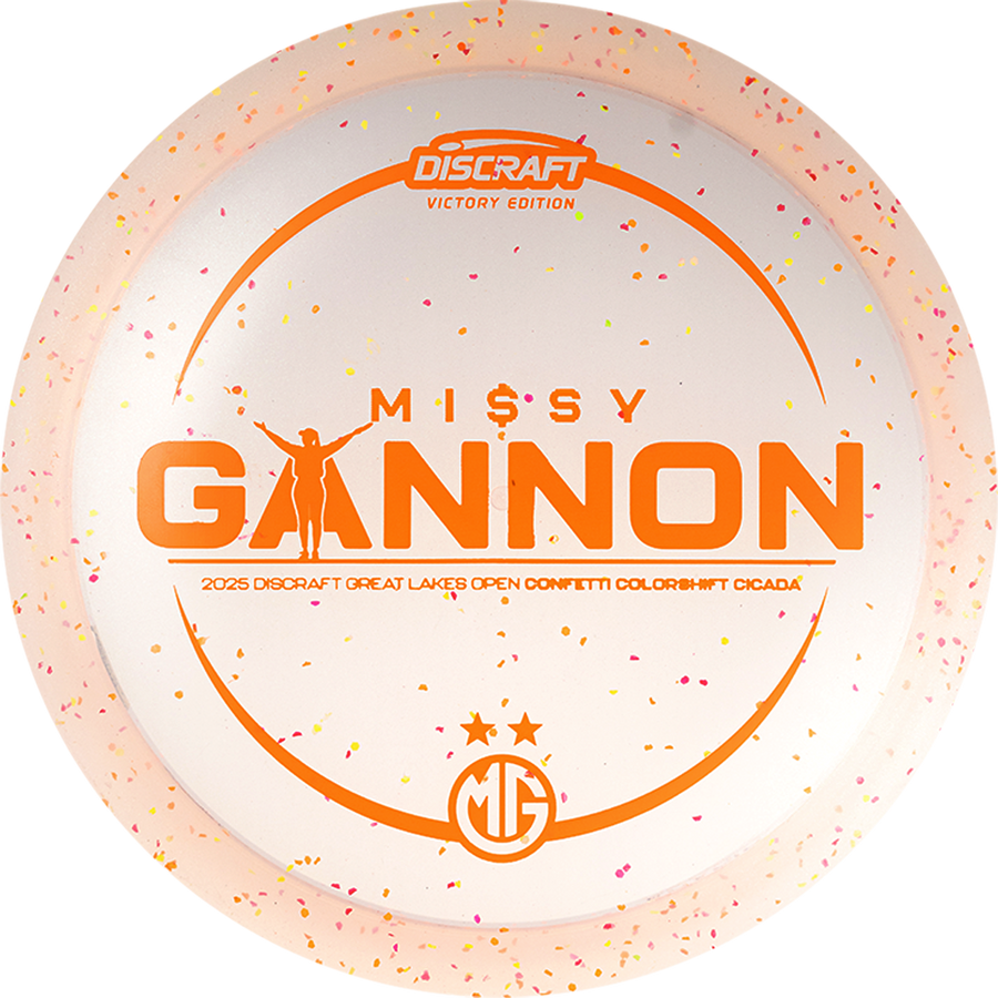 Discraft Z Colorshift Confetti Cicada - Missy Gannon DGLO Victory Edition 2025