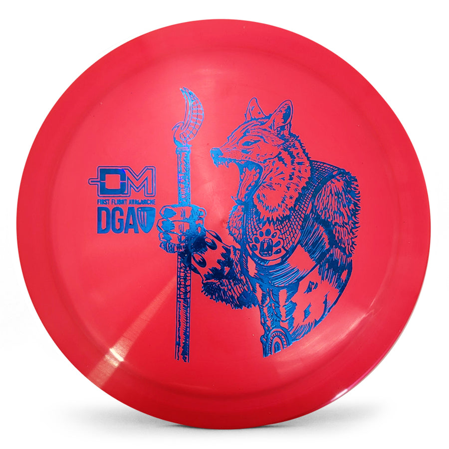 DGA First Flight ProLine Avalanche Wolf Warrior April 2023 DiscMember - Disc Golf VIP Exclusive