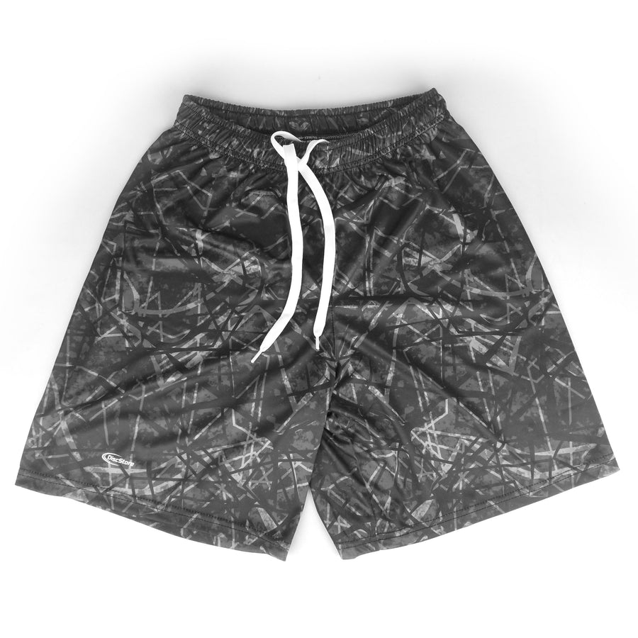 Black Shatter Full Sub Shorts