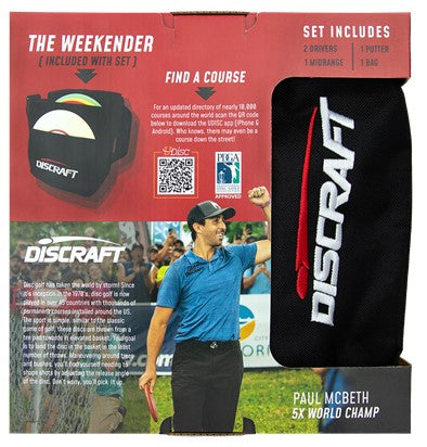 Discraft Deluxe Disc Golf Starter Set