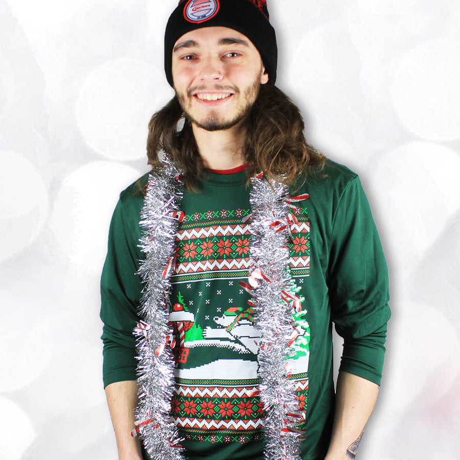 Disc Golf Bear Ugly Sweater Dry Fit