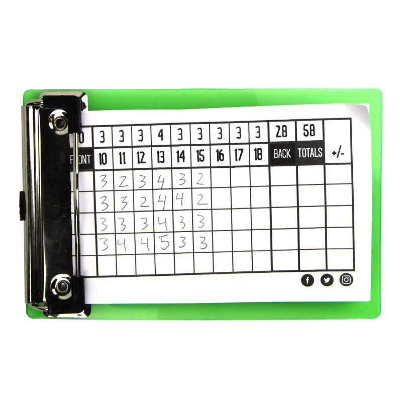 Disc Store Mini Disc Golf Scorecard Clipboard