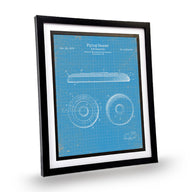 Framed 8 x 10 Ultimate Frisbee Patent Poster