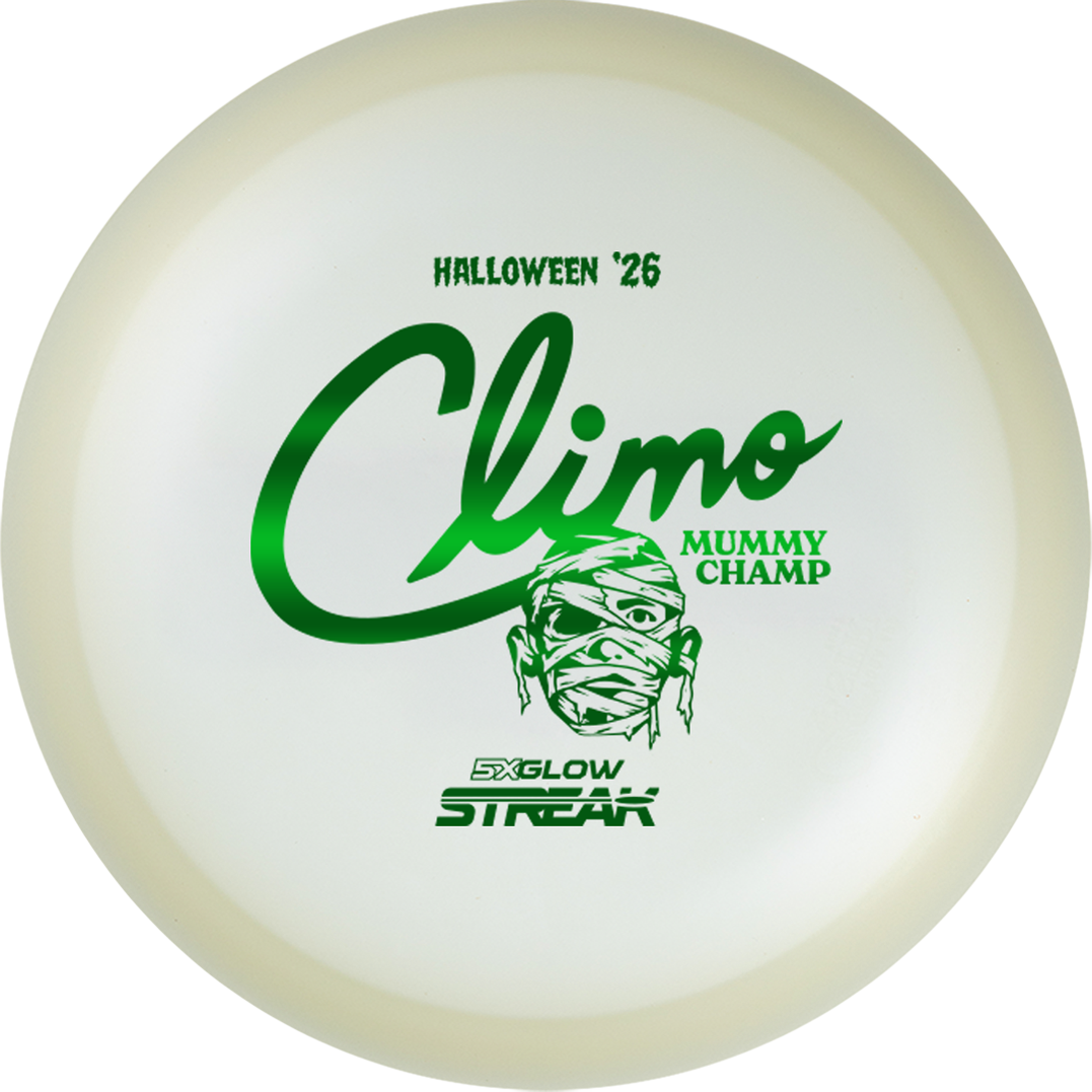 Climo Disc Golf 5x Glow Streak - Creature Feature Mummy Champ