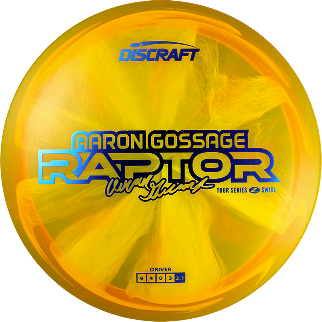 Discraft Z Swirl Raptor Aaaron Gossage Tour Series 2025