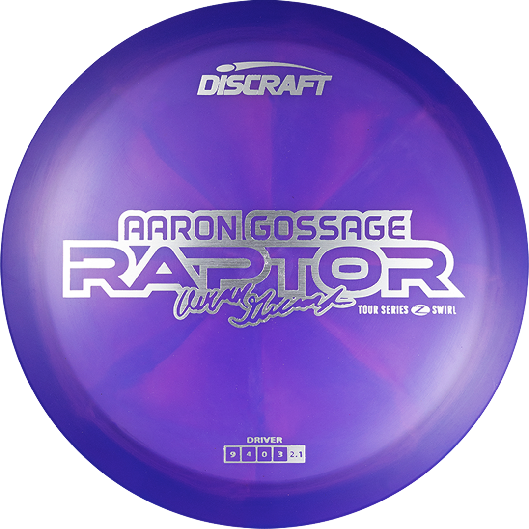 Discraft Z Swirl Raptor Aaaron Gossage Tour Series 2025
