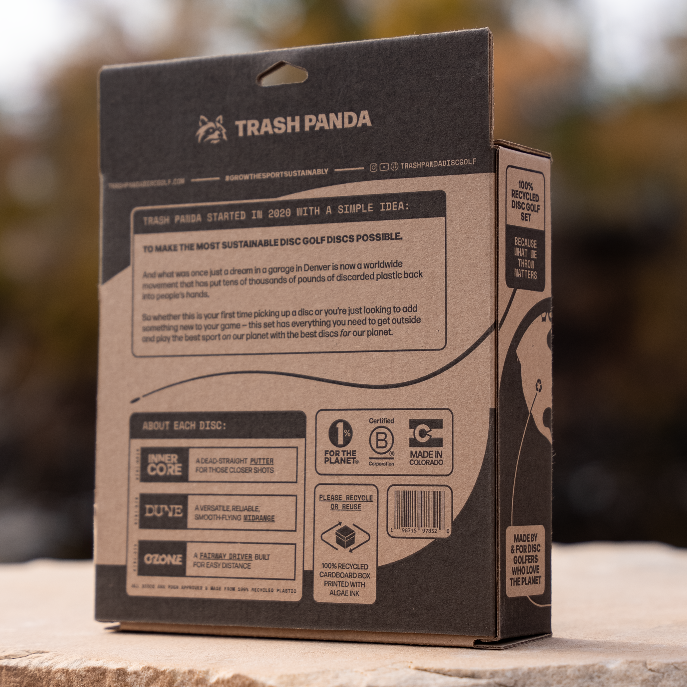 Trash Panda 100% Recycled Disc Golf Starter Set