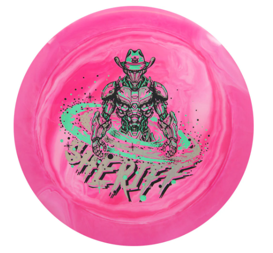 Dynamic Discs Fuzion Swirl Sheriff Galactic Lawman Special Edition