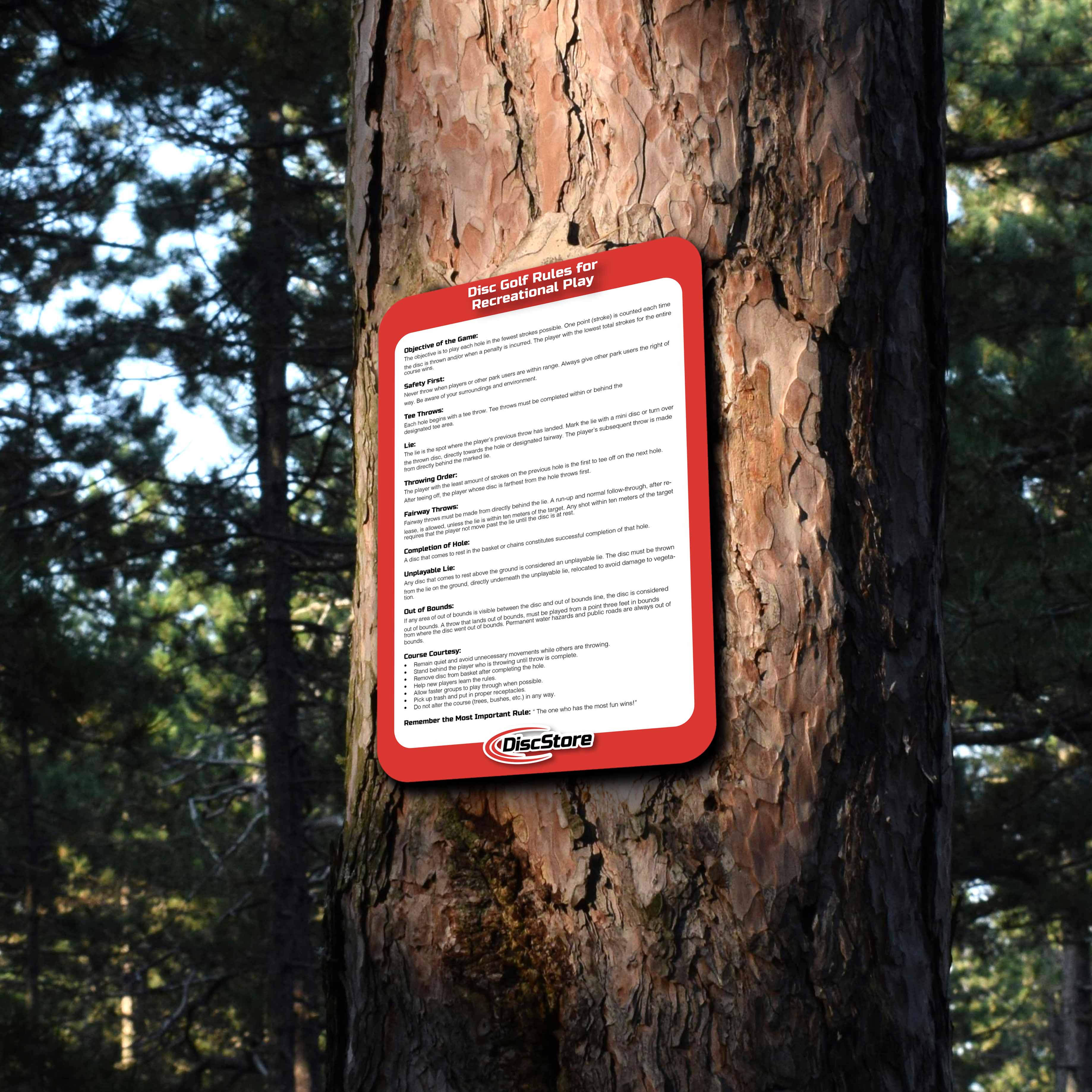 Rules & Regulations Signage