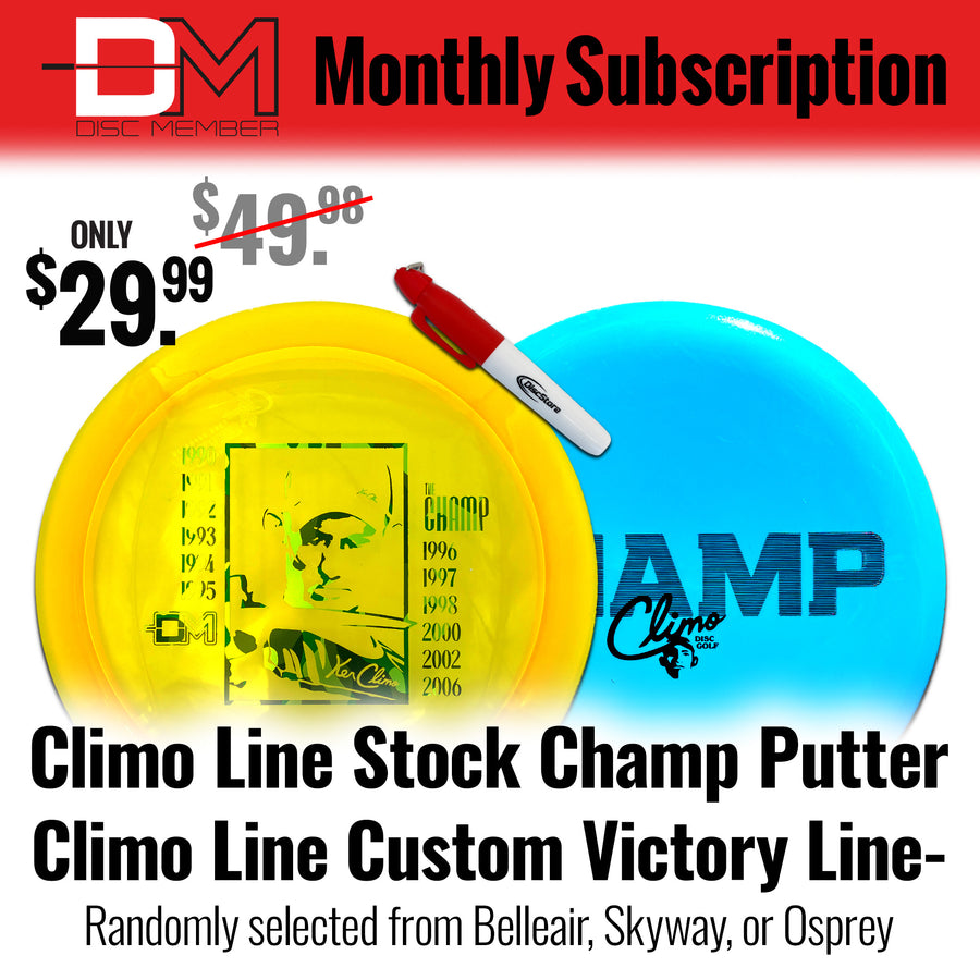 DiscMember Disc Golf *Monthly* Subscription