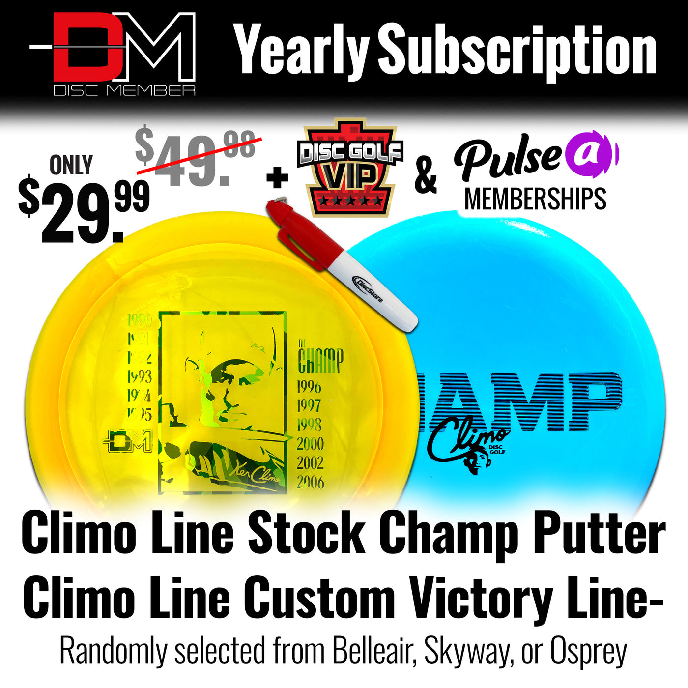 DiscMember Disc Golf *Yearly* Subscription