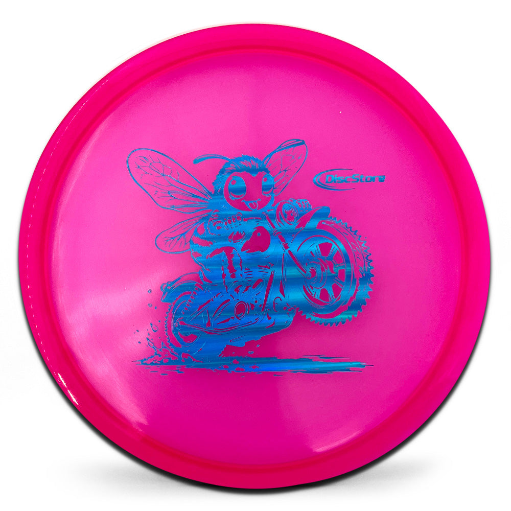 Discraft Elite Z Oversized-Mini Buzzz "Beauford Biker Bee" Custom Stamp