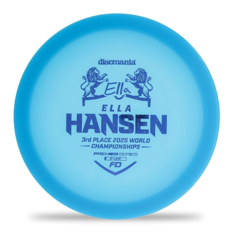 DiscMania Q-Line FD 2025 World Championships Commemorative Collection (Ella Hansen and Niklas Anttila)