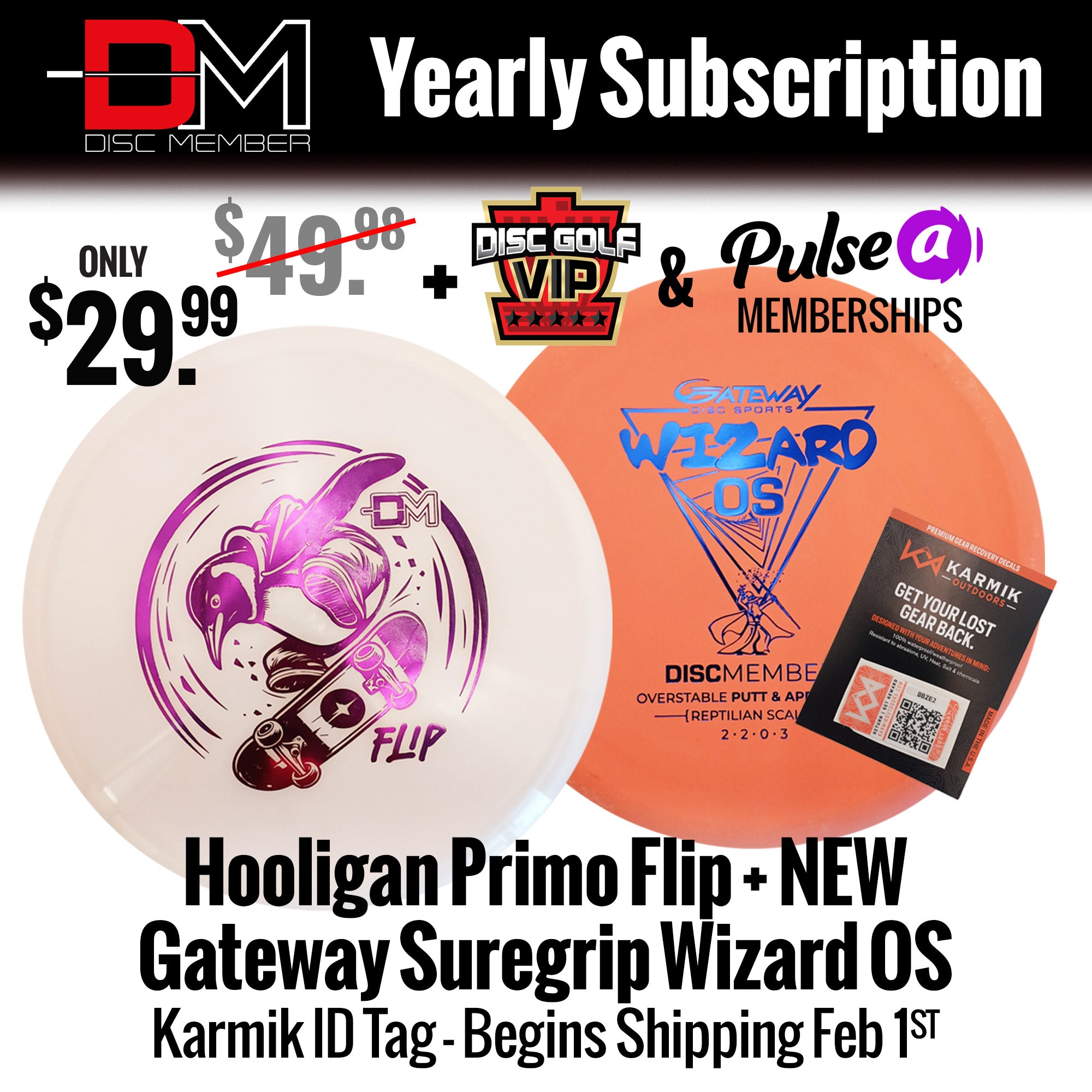 DiscMember Disc Golf *Yearly* Subscription