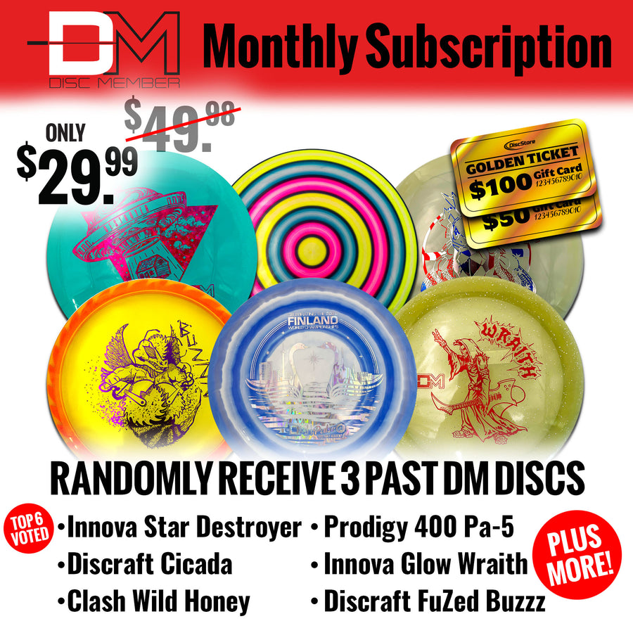 DiscMember Disc Golf *Monthly* Subscription