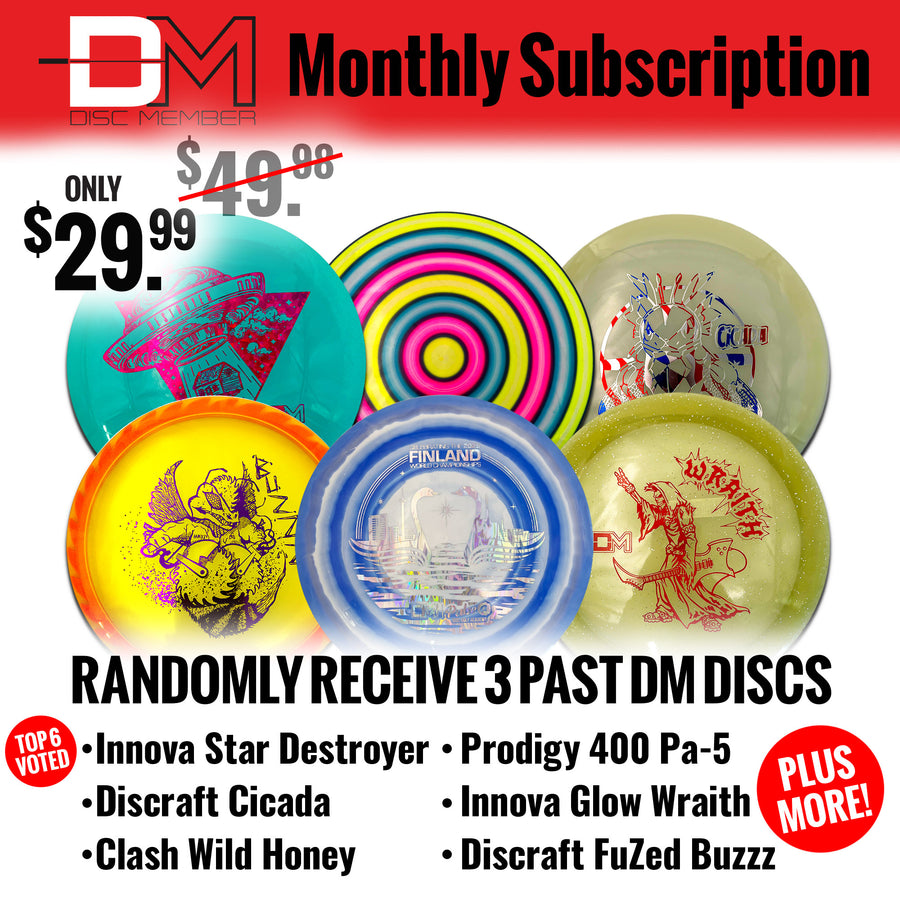 DiscMember Disc Golf *Monthly* Subscription