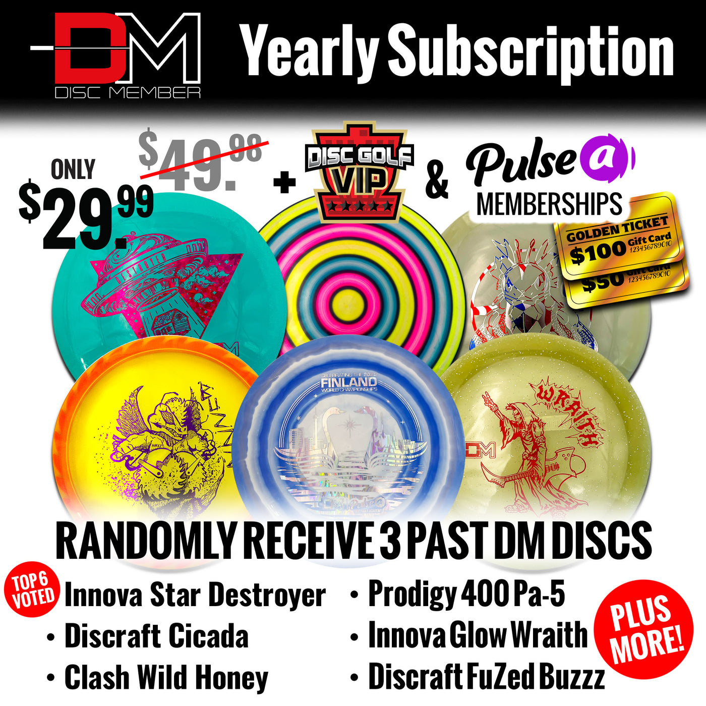DiscMember Disc Golf *Yearly* Subscription