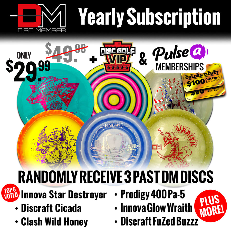 DiscMember Disc Golf *Yearly* Subscription