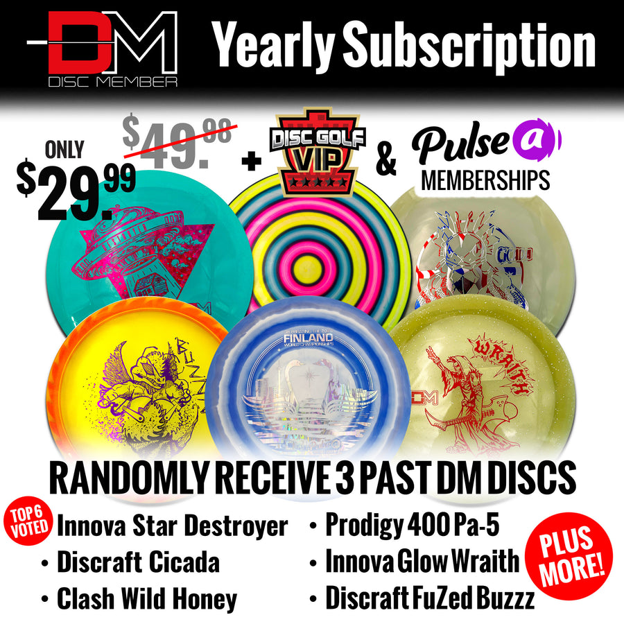 DiscMember Disc Golf *Yearly* Subscription
