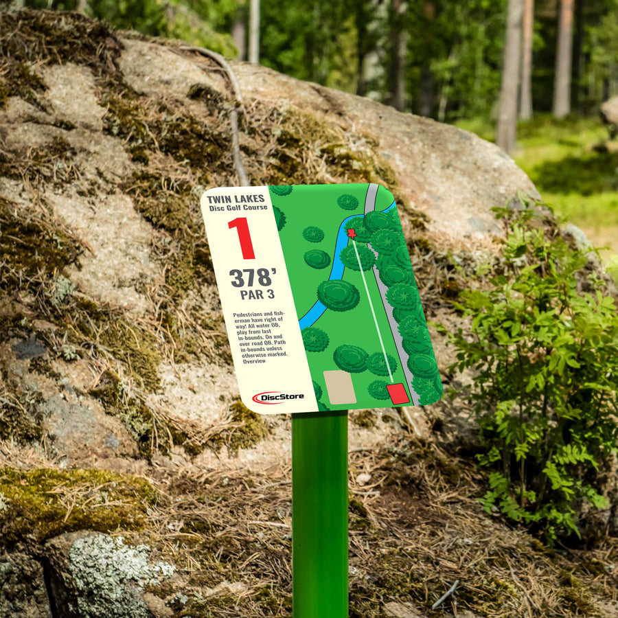 Disc Golf Advanced Course Signage