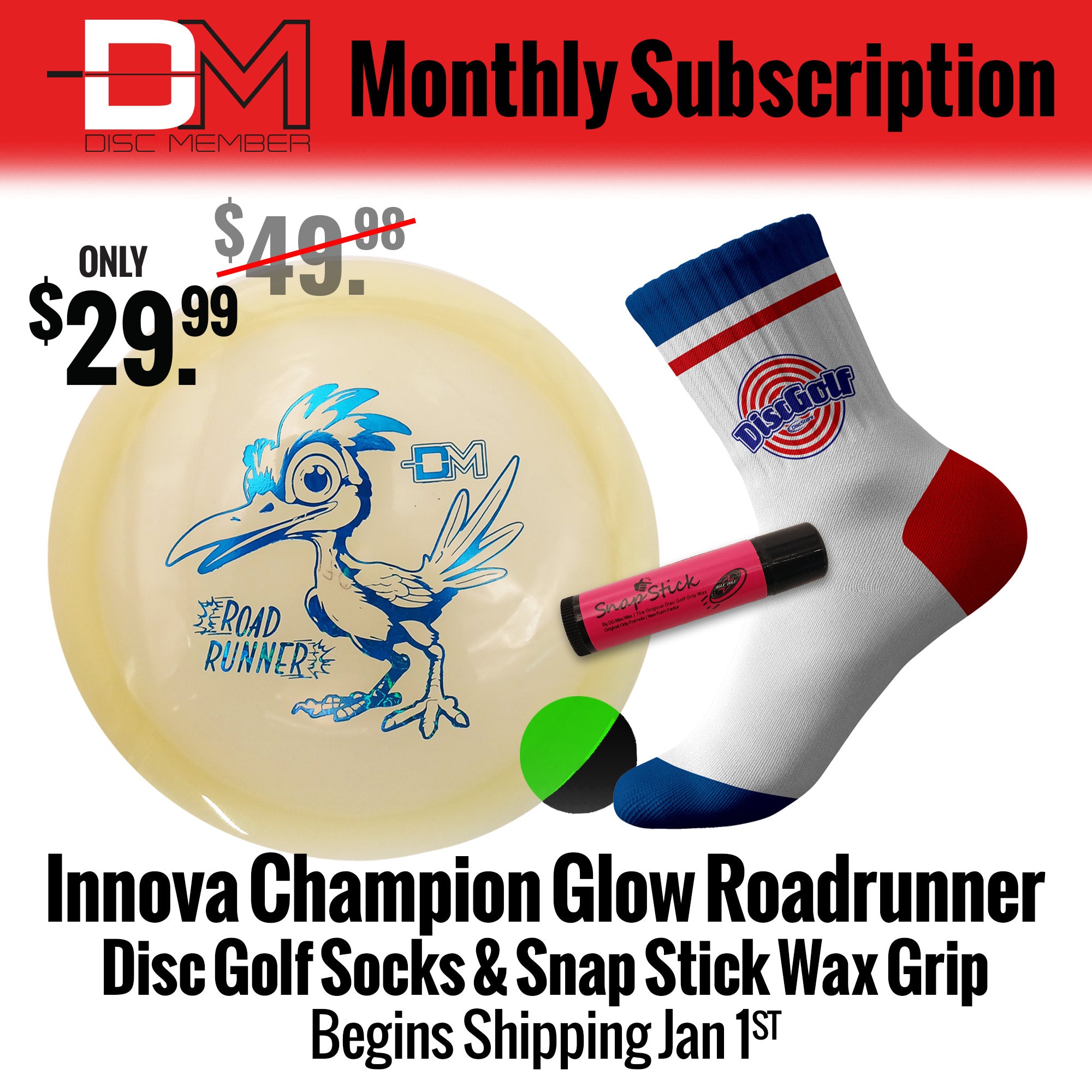 DiscMember Disc Golf *Monthly* Subscription