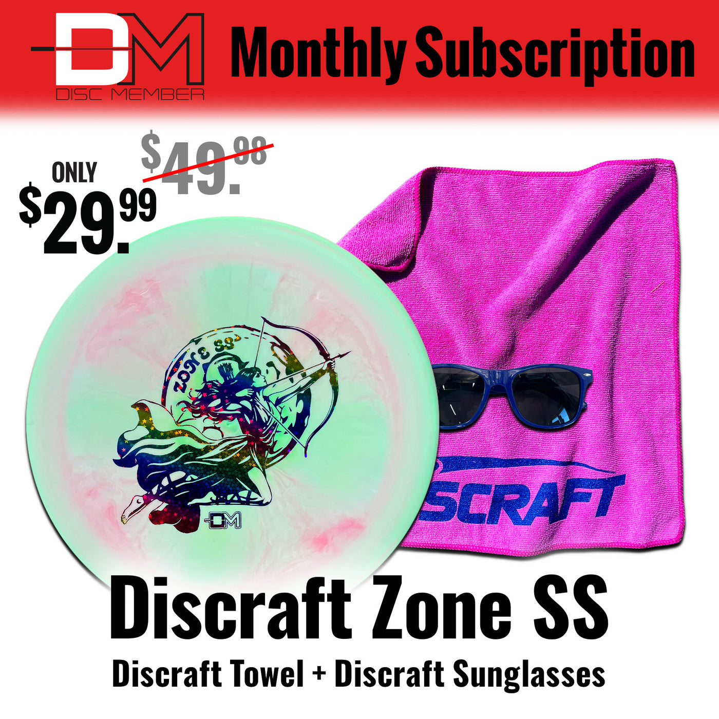DiscMember Disc Golf *Monthly* Subscription