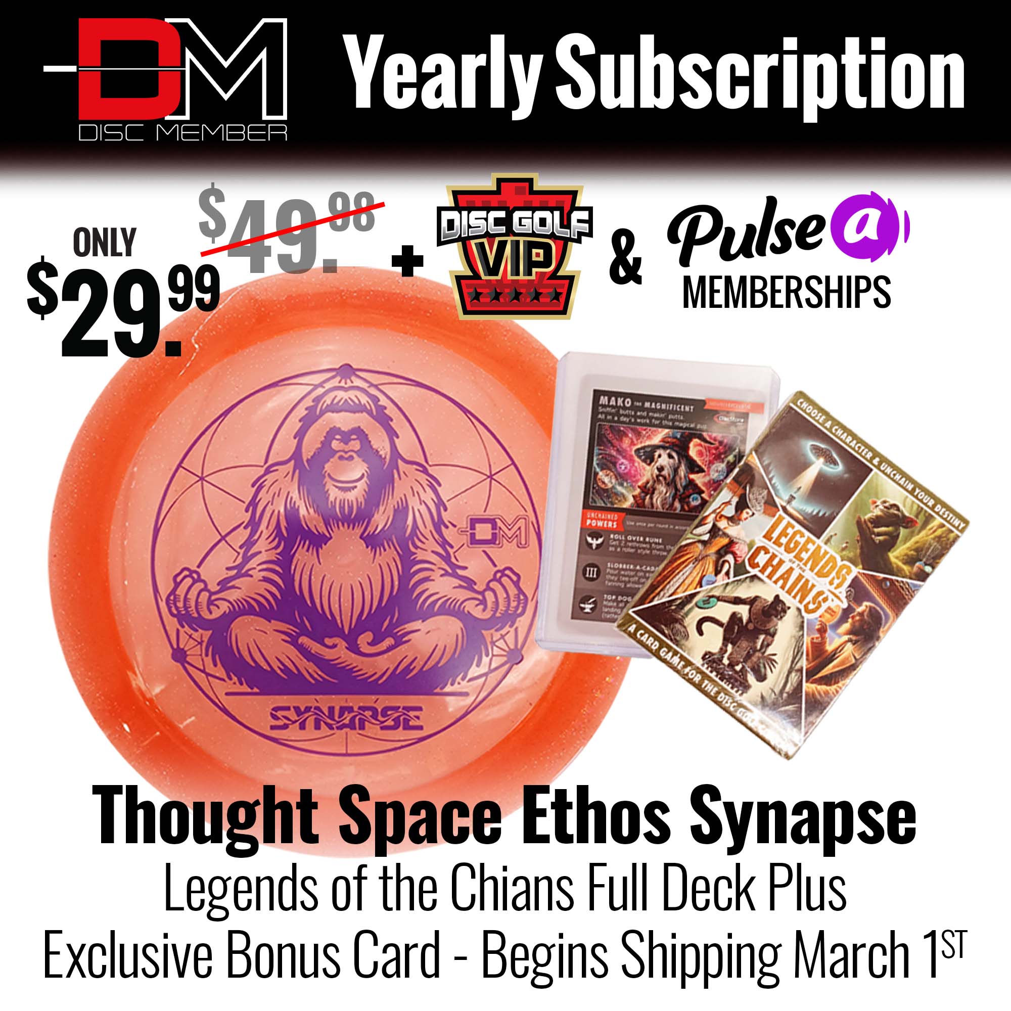 DiscMember Disc Golf *Yearly* Subscription