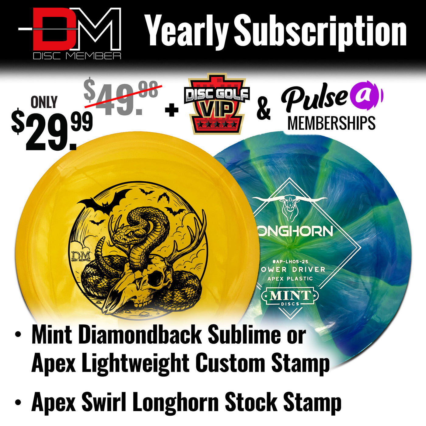 DiscMember Disc Golf *Yearly* Subscription