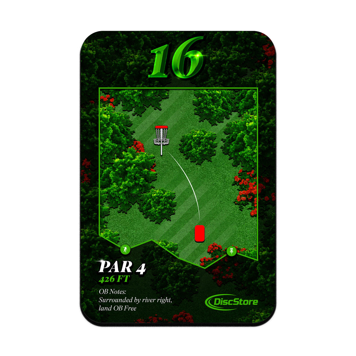 Disc Golf Advanced Course Signage