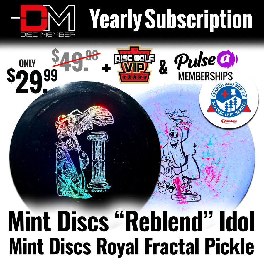 DiscMember Disc Golf *Yearly* Subscription