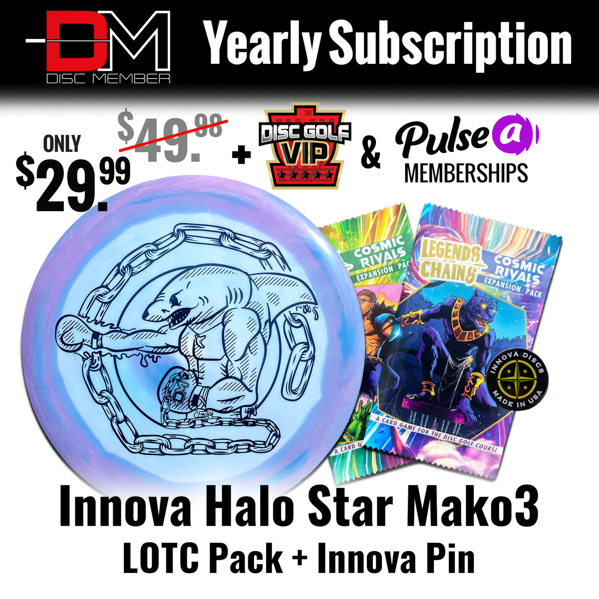 DiscMember Disc Golf *Yearly* Subscription