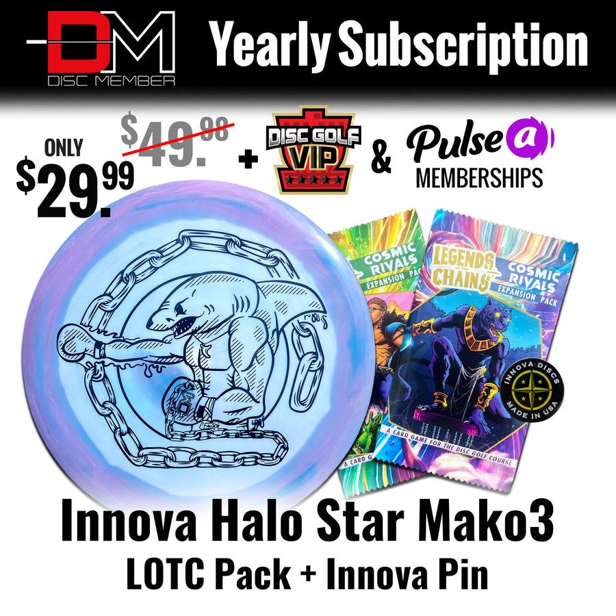 DiscMember Disc Golf *Yearly* Subscription