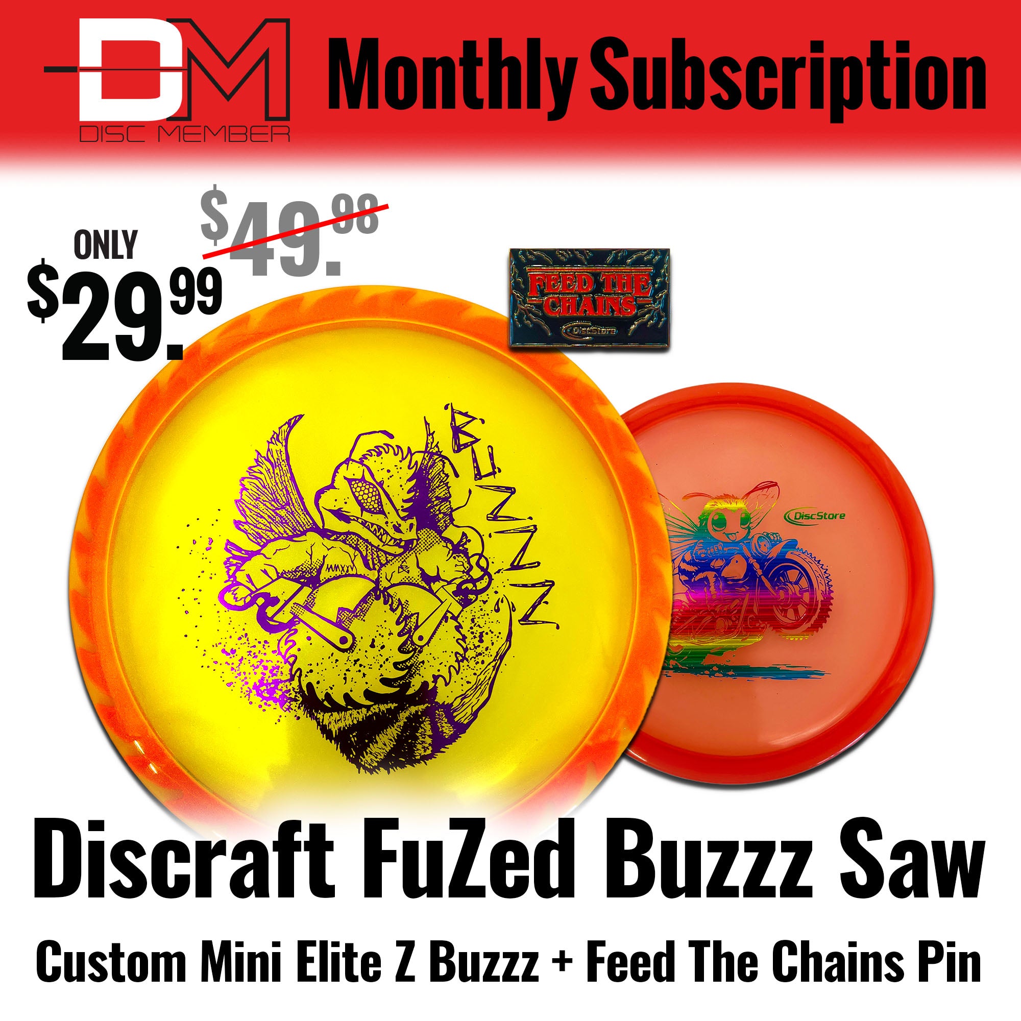 DiscMember Disc Golf *Monthly* Subscription