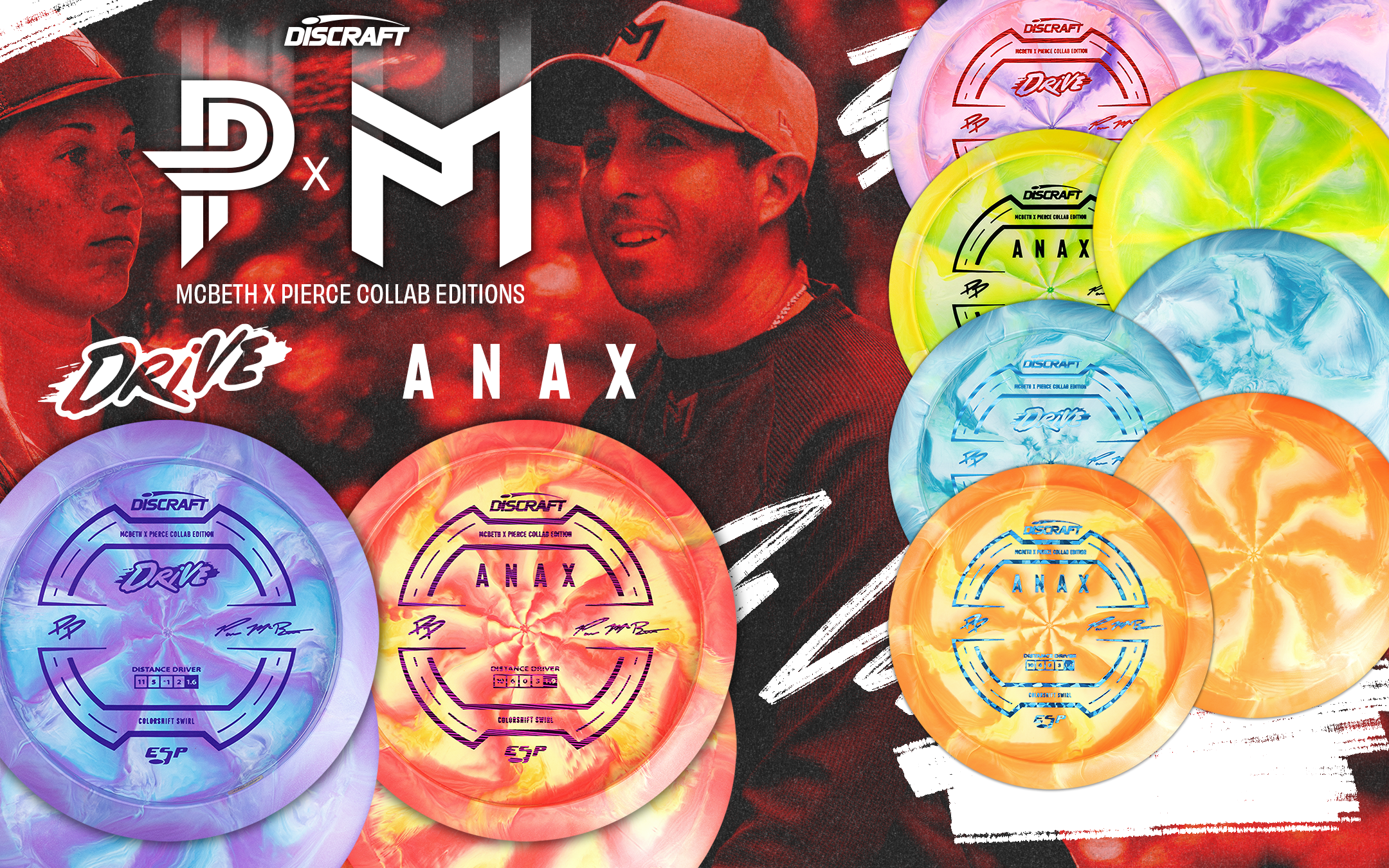 Discraft Colorshift Swirl ESP Drive Paige Pierce x Paul McBeth GMC 2025 Limited Edition