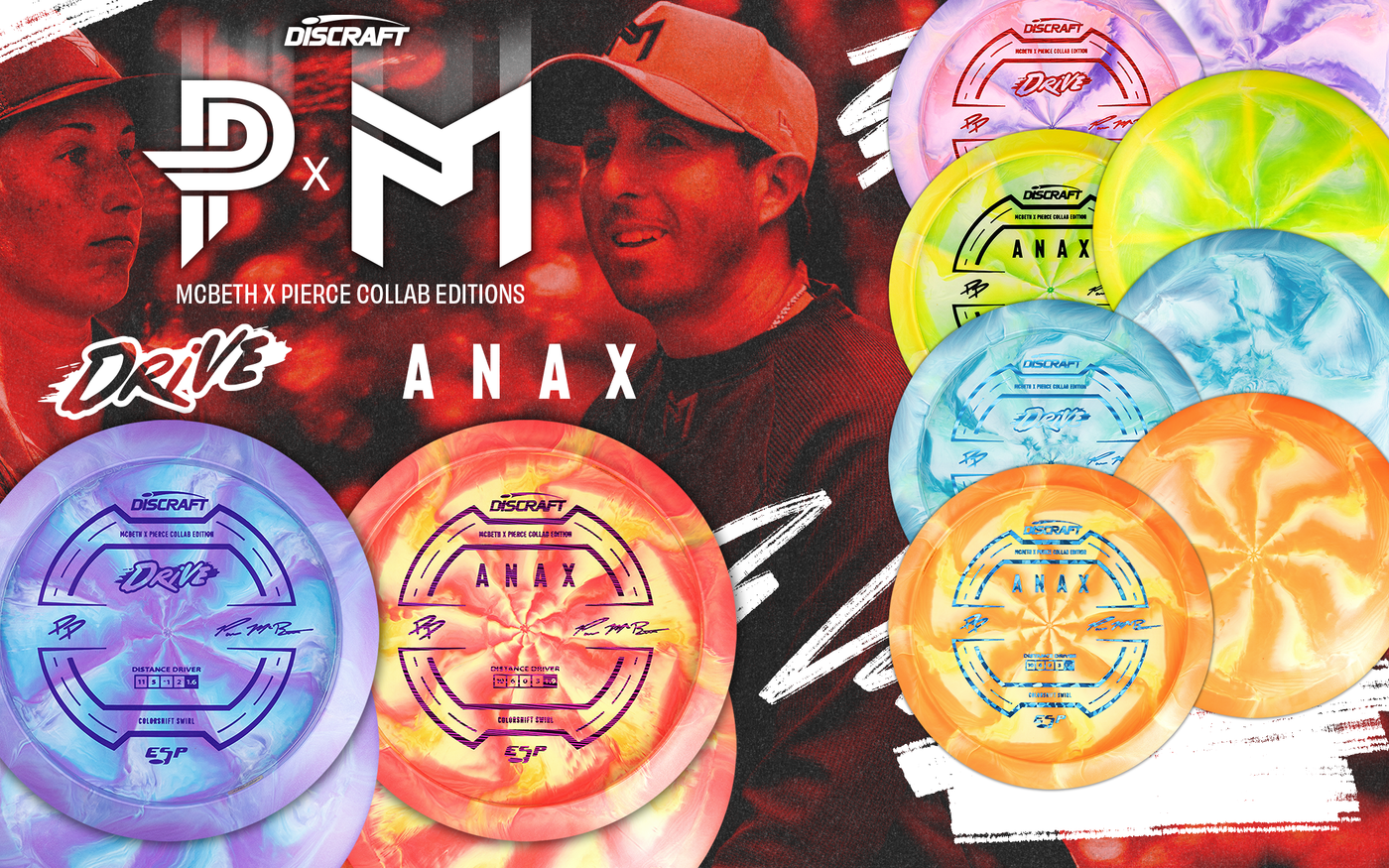 Discraft Colorshift Swirl ESP Anax Paul McBeth x Paige Pierce GMC 2025 Limted Edition