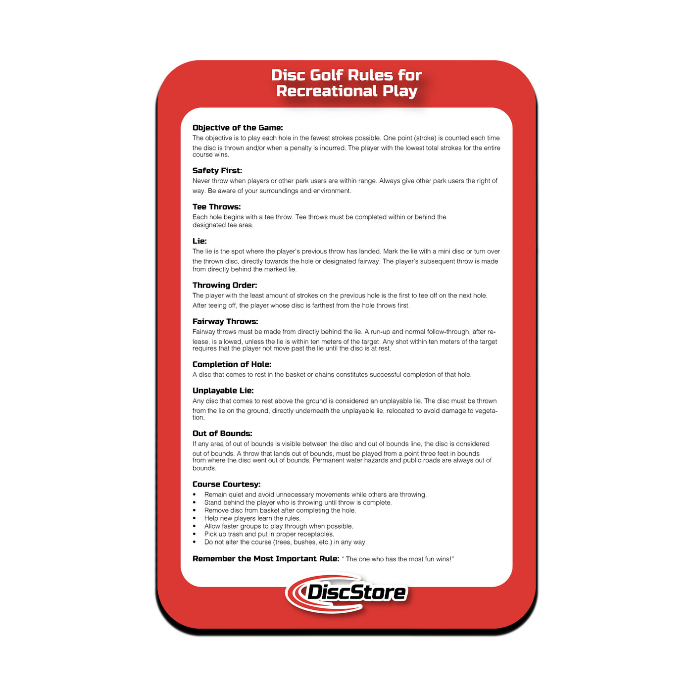 Rules & Regulations Signage