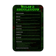 Rules & Regulations Signage