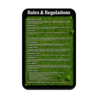 Rules & Regulations Signage