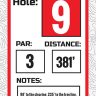 Disc Golf Standard Course Signage